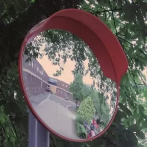 Image of Slingsby Keylight Outdoor Convex Mirror With Hood - 450MM Dia