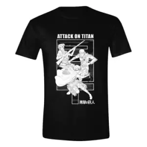 Image of Attack on Titan T-Shirt Monochrome Trio Size S