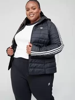 Image of adidas Originals Slim Jacket (Plus Size) - Black, Size 1X, Women