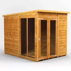 Image of Power Sheds - 6x8 Power Pent Summerhouse - Brown