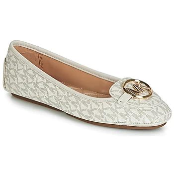 Image of Michael Kors LILLIE MOC womens Shoes (Pumps / Ballerinas) in White,2.5,8.5,5.5,3.5,2.5,3.5,4,5,6,7