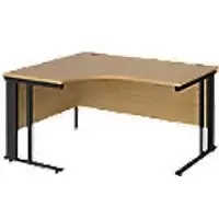 Image of Dams International Left Hand Ergonomic Desk MCM14ELKO 1,400 x 1,200 x 725 mm