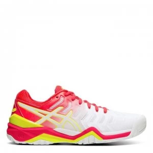 Image of Asics Gel Resolution Trainers Ladies - White/Pink