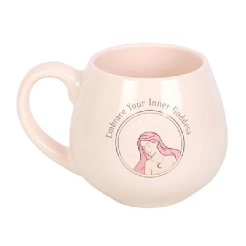 Image of Something Different Something Different Embrace Your Inner Goddess Rounded Mug in Light Pink Light Pink One Size Unisex 5063693979560