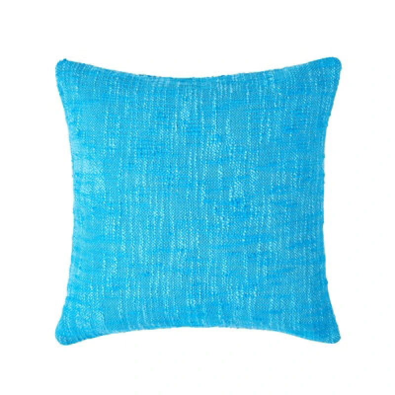 Image of HOMESCAPES Homescapes - Nirvana Cotton Teal Cushion Cover, 60 x 60cm - Blue SF1239C