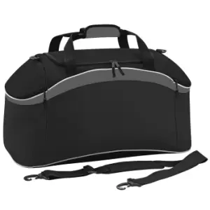 Image of BagBase Teamwear Sport Holdall / Duffle Bag (54 Litres) (One Size) (Black/ Graphite Grey/ White)