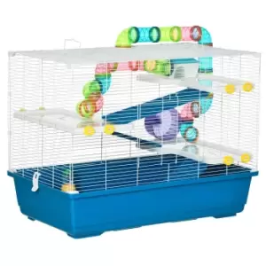 Image of Pawhut Steel Large Hamster House - Blue