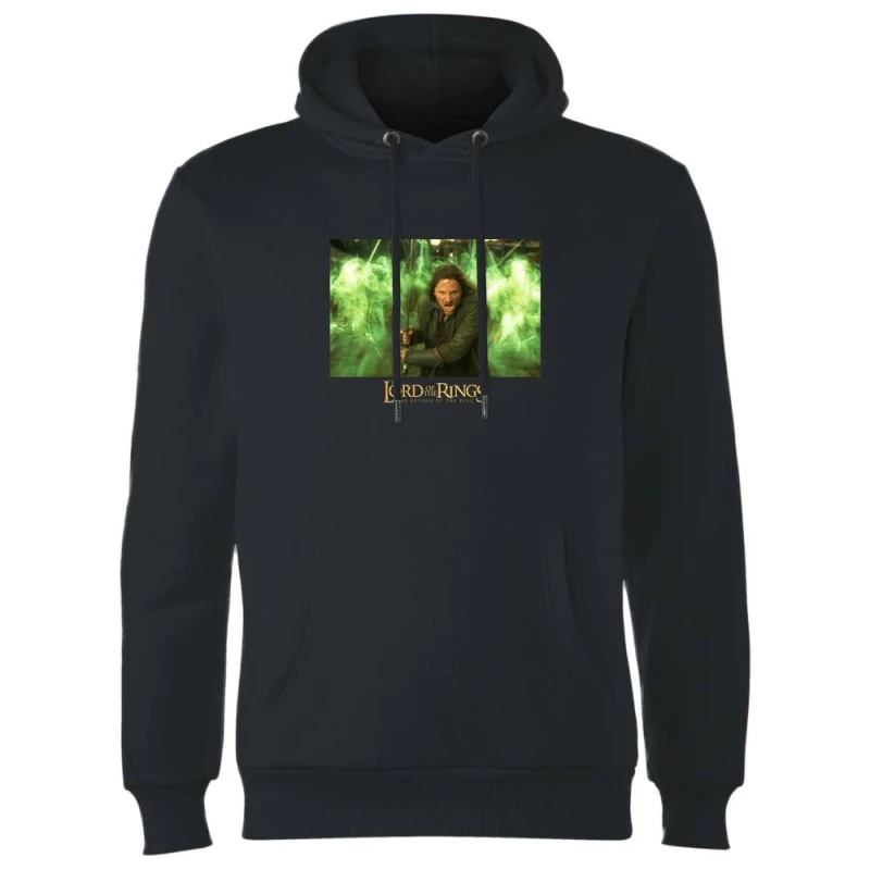 Image of Lord Of The Rings Aragorn Hoodie - Black - M