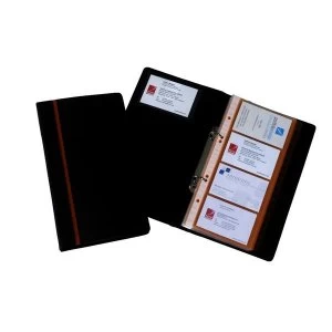 Image of Rexel Optima Business Card Book Black