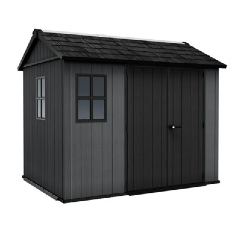 Image of Keter Newton Plus Shed 9.5x7ft Grey KET259689 TBK85081TBK85081