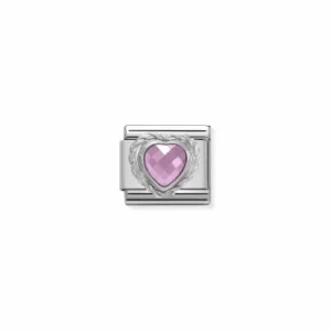 Image of Nomination Comp. CL HEART FACETED CZ In Stainless Steel E Jewellery