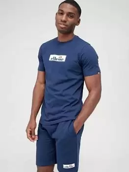 Image of Ellesse Terraforma Tee - Navy, Size S, Men