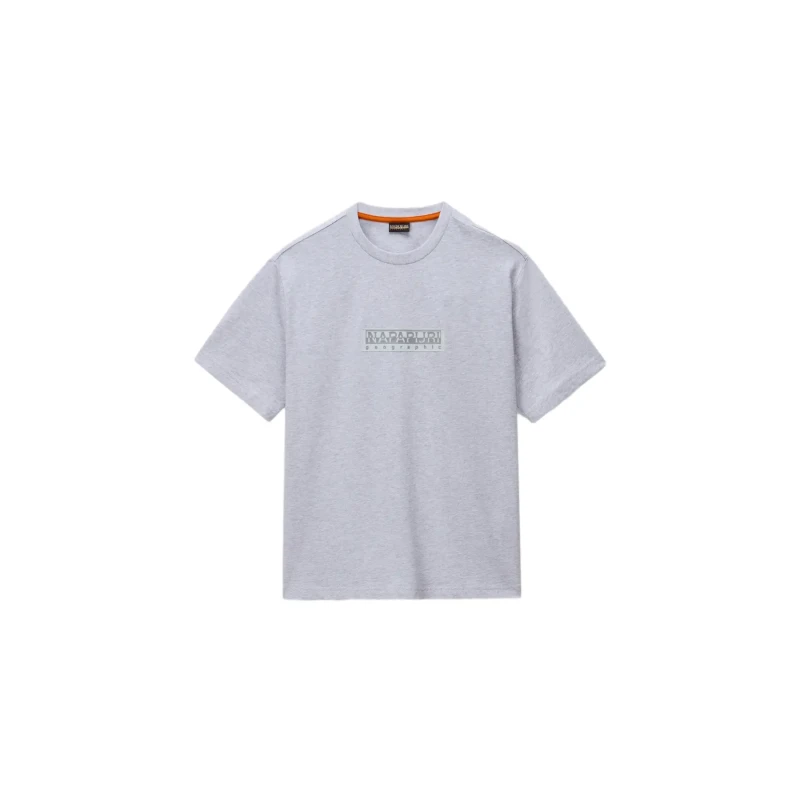 Image of T-Shirt Napapijri Box Logo Gris Male 2XL