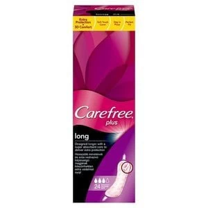 Image of Carefree Plus Long Pantyliners 24 Pack