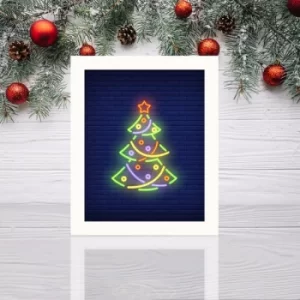 Image of BCTNOEL-007 Multicolor Decorative Framed MDF Painting