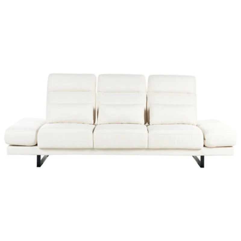 Image of Beliani Sofa 3 Seater Ikast Fabric Off-White
