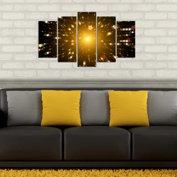 Image of 5PYY-008 Multicolor Decorative MDF Painting (5 Pieces)