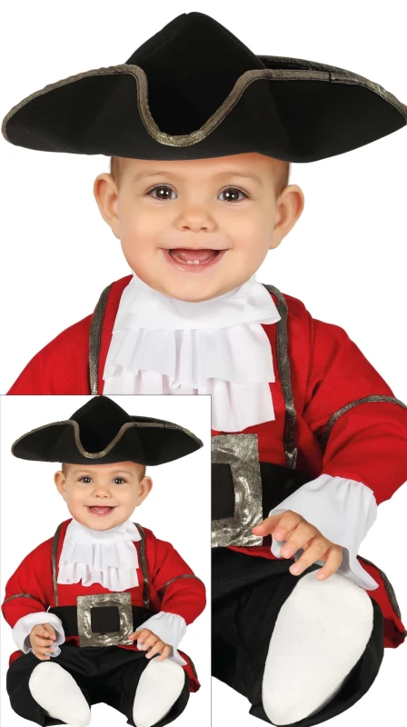 Image of Fiestas Guirca Fancy Dress Pirate Baby 18-24 Months, Black CLG-FG88392