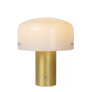 Image of Timon Cottage Table Lamp - 1xE27 - 3 StepDim - Matt Gold, Brass
