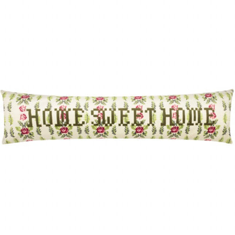 Image of Furn furn. Feeoni Home Sweet Home Velvet Draught Excluder Green