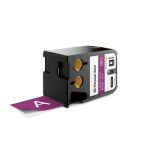 Image of Dymo 1868794 White on Purple Label Tape 41mm x 7.5m