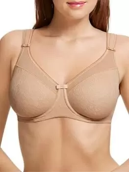 Image of Berlei Underwired Minimiser Bra - Nude, Nude, Size 42D, Women