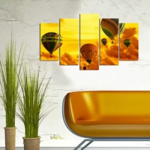 Image of 5MF-2 Multicolor Decorative MDF Painting (5 Pieces)