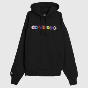 Image of Converse Oversized Hoodie In Black