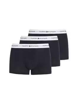 Image of Tommy Hilfiger 3pk Trunk - Navy, Size L, Men
