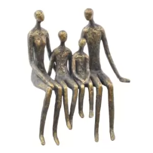 Image of Libra Calm Neutral Collection - Sitting Family Of Four Shelf Sculpture