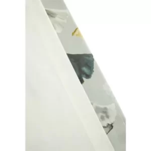 Image of Camarillo Floral Eyelet Curtains 46 x 54' Ochre Ready Made Lined Watercolour Flowers