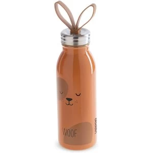 Image of Aladdin Zoo Vacuum Insulated Water Bottle 0.45L Dog Brown