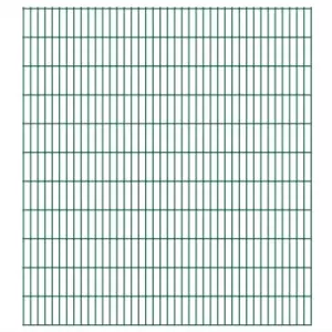Image of Vidaxl 2D Garden Fence Panel 2.008X2.23 M Green