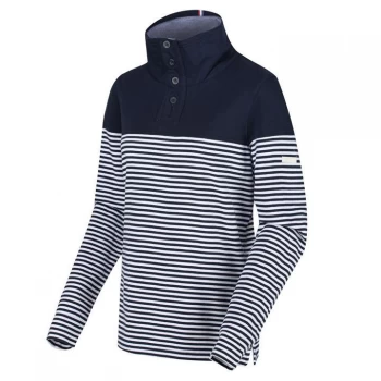 Image of Regatta Camiola Cotton Striped Overhead - Navy Stripe