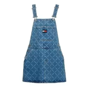 Image of Tommy Jeans Denim Dungaree Dress CF8011 - Blue