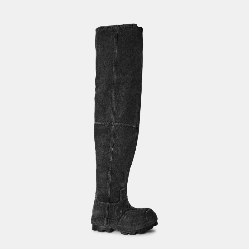 Image of Diesel Mens Over the Knee Boots Black male 8 (42)