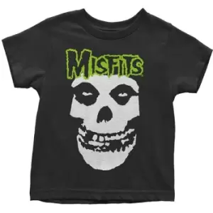 Image of Misfits - Skull & Logo Kids 5 Years Toddler T-Shirt - Black