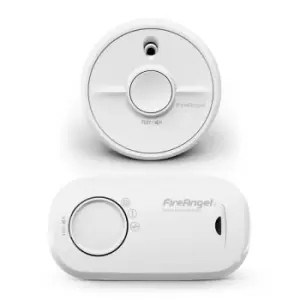 Image of Fireangel Optical Smoke Alarm + CO Alarm With 1 Year Replaceable Batteries - Twin Pack