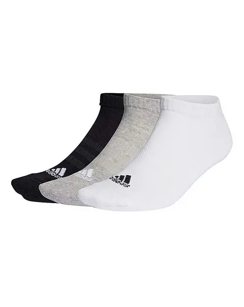 Image of adidas Low Cut Socks Grey/Black Male 8/5-10 FG03310