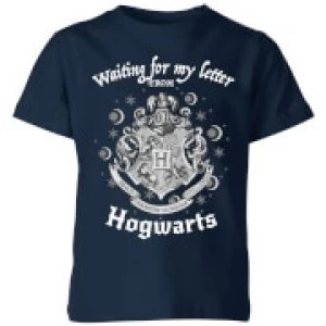Image of Harry Potter Waiting For My Letter From Hogwarts Kids T-Shirt - Navy - 3-4 Years - Navy