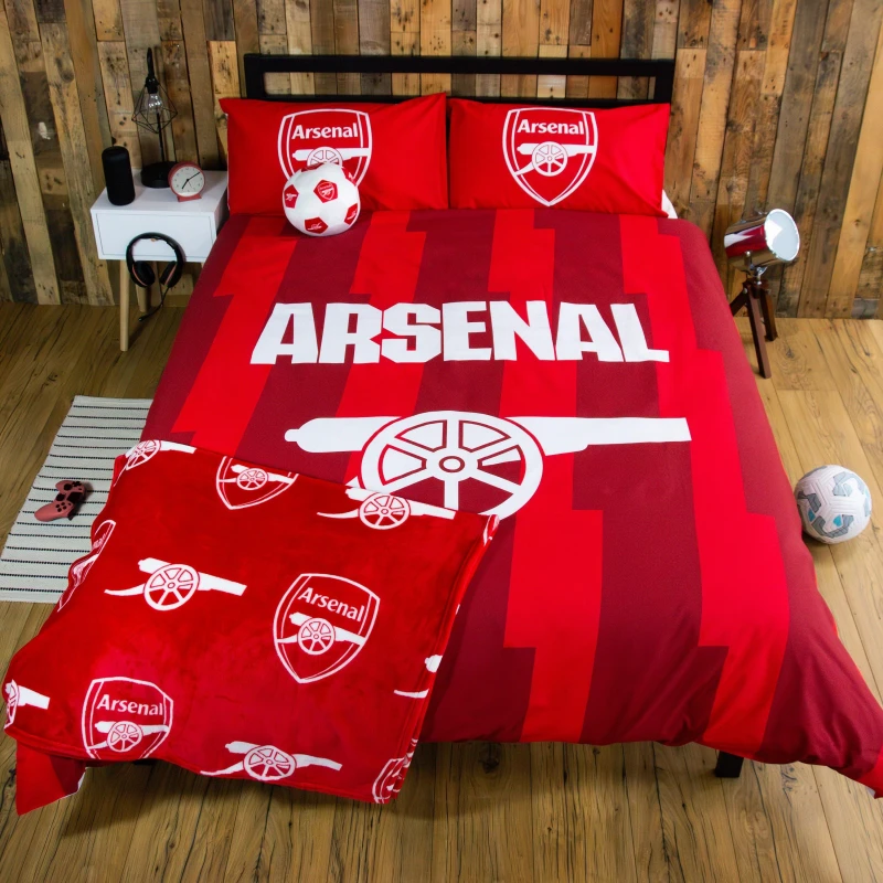 Image of Team Arsenal Lightning Double Panel Duvet Multicolour unisex One Size