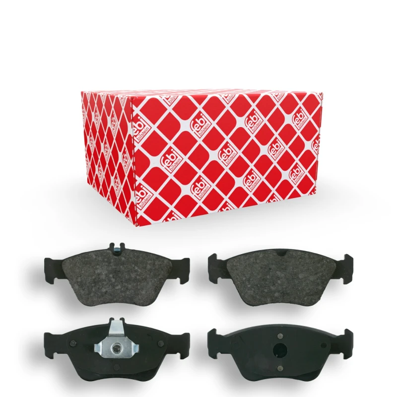 Image of FEBI BILSTEIN Brake pad set Front Axle 16027 Brake pads,Brake pad set, disc brake MERCEDES-BENZ,C-Klasse Limousine (W202),SLK (R170)