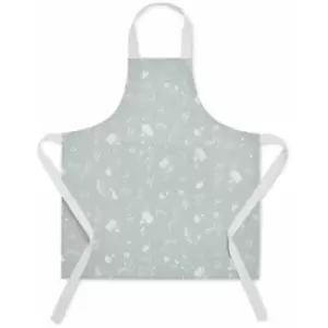 Image of Catherine Lansfield Meadowsweet Floral 100% Cotton Apron, Green