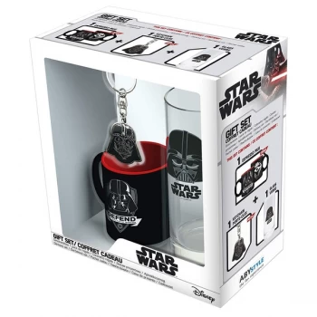 Image of Star Wars - Glass 29cl + Keyring + Mini Mug "Darth Vader"