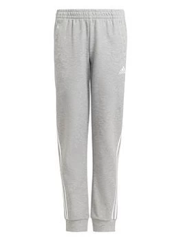 Image of adidas Junior Girls 3-Stripes Pant - Grey/White, Size 9-10 Years