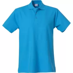 Image of Clique Mens Basic Polo Shirt (S) (Turquoise)