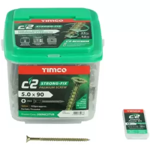 Image of Timco C2 Strong-Fix Countersunk Multi Purpose Screws - 5.0 x 90 (325 pack)