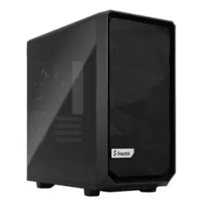 Image of Fractal Design Meshify 2 Mini (Black TG) Gaming Case w/ Dark Glass Window Micro ATX Angular Mesh USB-C 331mm GPU & 280mm Radiator Support