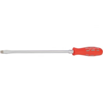 Image of Draper Plain Slot Flared Tip Long Reach Mechanics Screwdriver (250mm x 9.5mm) Sold Loose
