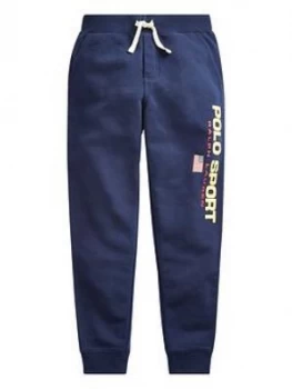 Image of Ralph Lauren Boys Polo Sport Cuffed Joggers - Navy